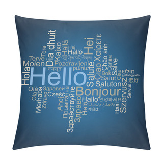 Personality  Hello Tag Cloud Pillow Covers