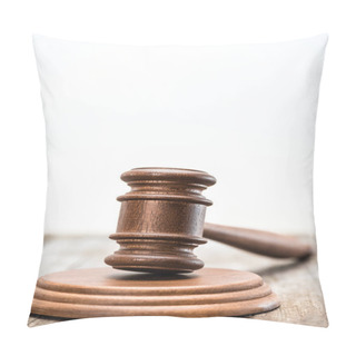 Personality  Wooden Mallet Of Judge  Pillow Covers