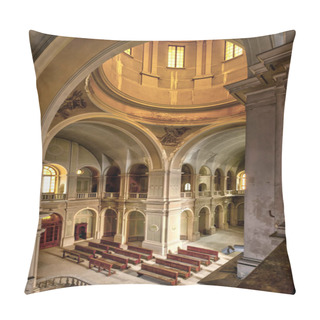 Personality  10 December 2023, Disused Church Inside A Hospital Complex, In Northern Italy Pillow Covers