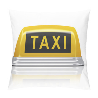 Personality  Yellow Taxi Car Sign Pillow Covers