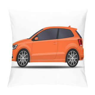 Personality  Realistic Car. Hatchback. Side View. Pillow Covers