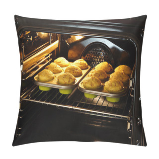 Personality  Baking Muffins In Oven Pillow Covers