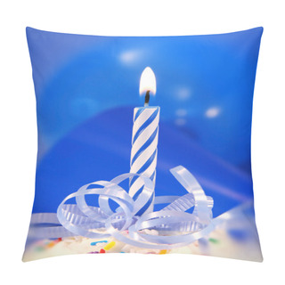 Personality  Little Blue Candle Pillow Covers