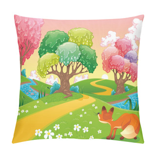 Personality  Fox In The Wood. Pillow Covers