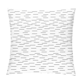 Personality  Abstract Black And White Illusion Vector Seamless Pattern. Line Appears To Tilt. Pillow Covers