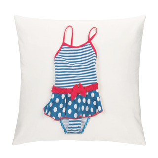Personality  Cute Children's Swimsuit. Bathing Suit For Little Girls Pillow Covers