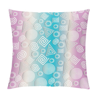Personality  Greek Geometric Textured Seamless Pattern. Pillow Covers