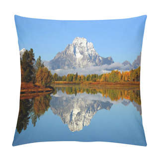 Personality  Grand Teton Mountain Reflection Pillow Covers