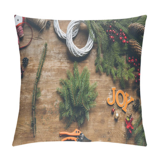 Personality  Creation Of Christmas Wreaths  Pillow Covers