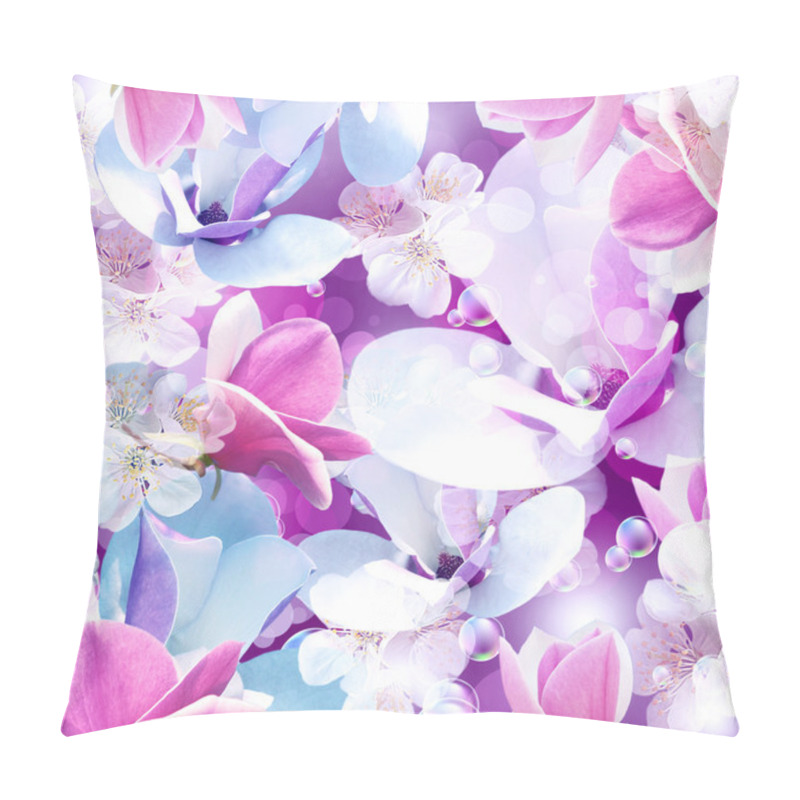 Personality  Magnolia and apple flowers pillow covers