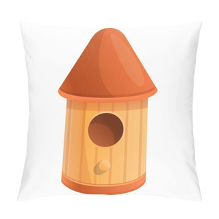 Personality  Bird Home Icon, Cartoon Style Pillow Covers