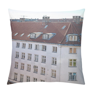 Personality  Aerial View Of Beautiful Building And Scenic Cityscape In Copenhagen, Denmark Pillow Covers