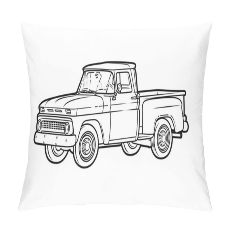 Personality  Chevy C10 Classic Oldschool Pickup Pillow Covers