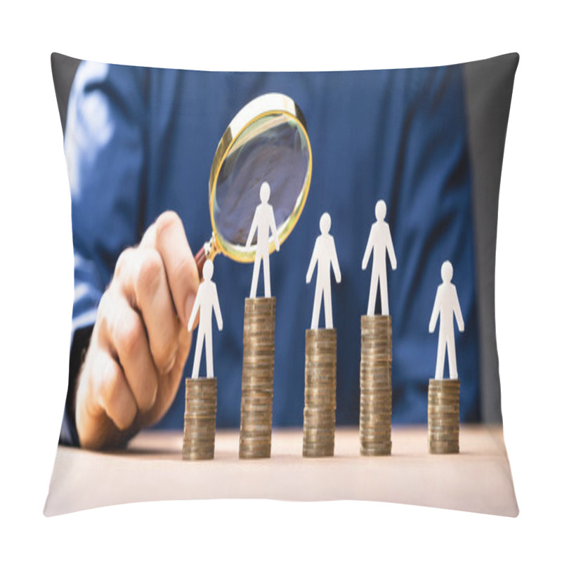 Personality  Money Cash Stack. Business Accounting Budget. Financial Analysis Pillow Covers