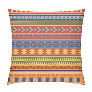 Personality  Tribal Striped Seamless Pattern. Pillow Covers