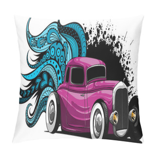 Personality  Illustration Of Classic Custom Rod Ca Pillow Covers