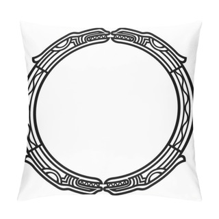 Personality  Ancient Celtic, Scandinavian Mythological Symbol Of Dragon. Celtic Knot Ornament Pillow Covers