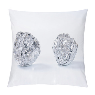Personality  Two Aluminum Foil Balls Pillow Covers