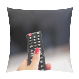 Personality  Watching TV And Using Remote Controller Pillow Covers