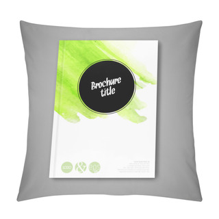 Personality  Abstract Book Watercolor Cover Template Pillow Covers