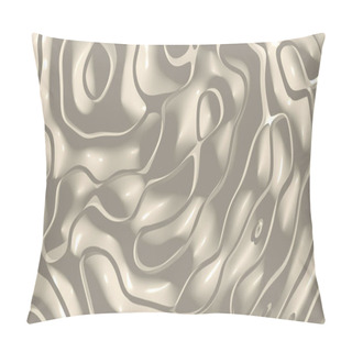 Personality  Plain 3D Abstract Background Of Monochromic Peach Color With Shadow And Coloring Suitable For Adding Various Materials. Illustration And Design Pillow Covers