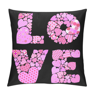 Personality  Love Caption Pillow Covers