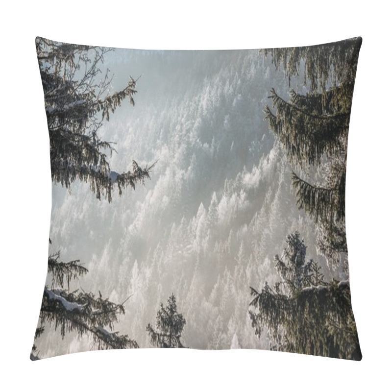 Personality  snowy forest pillow covers