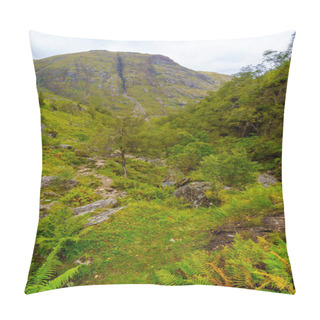 Personality  View Of The Landscape Of Glencoe Valley, In The West Highlands Of Scotland, UK Pillow Covers