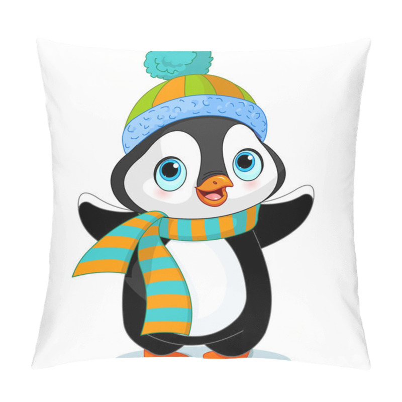 Personality  Cute Winter Penguin Pillow Covers