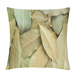 Personality  Bay Leaves Background. Pillow Covers