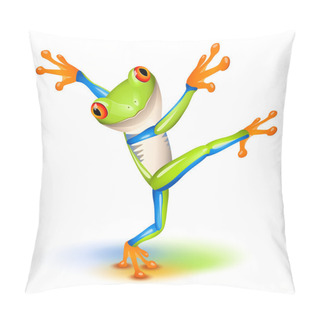 Personality  Dancing Tree Frog Pillow Covers