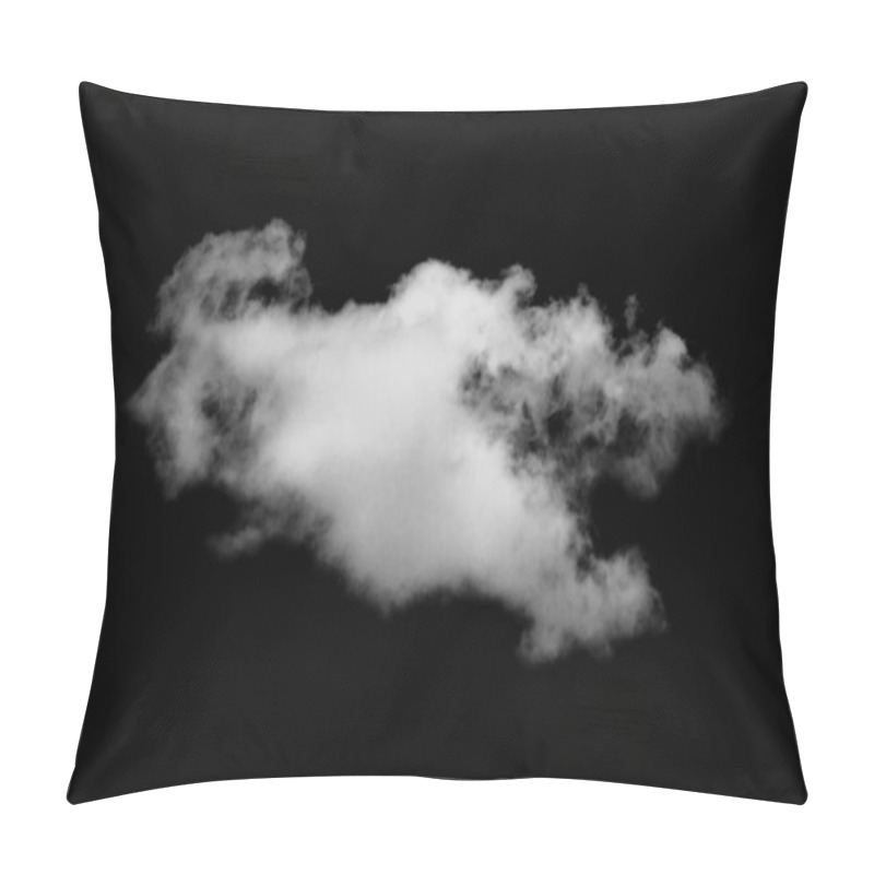 Personality  Cloud Isolated On Black Background,Textured Smoke,Abstract Black Pillow Covers