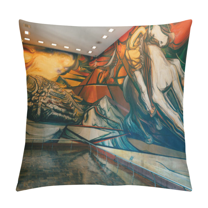 Personality  Mexico City, FEB 2023 Interior View Of The Historical Castle - Chapultepec Castle . High Quality Photo Pillow Covers