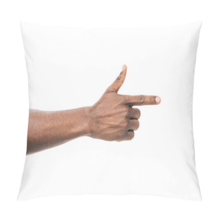 Personality  Person Pointing Away With Finger Pillow Covers