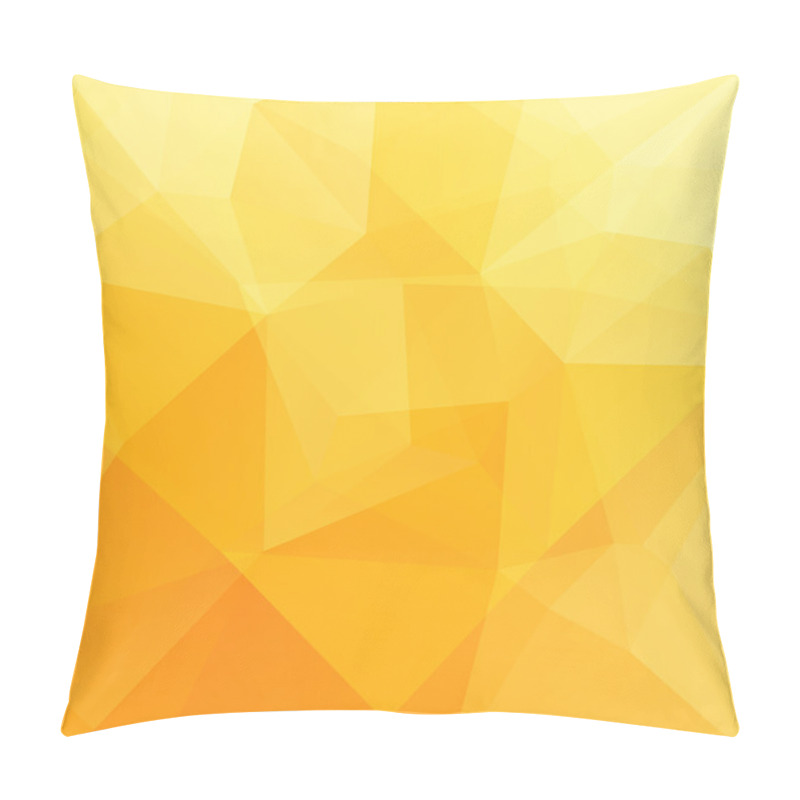Personality  abstract background consisting of yellow, white triangles pillow covers