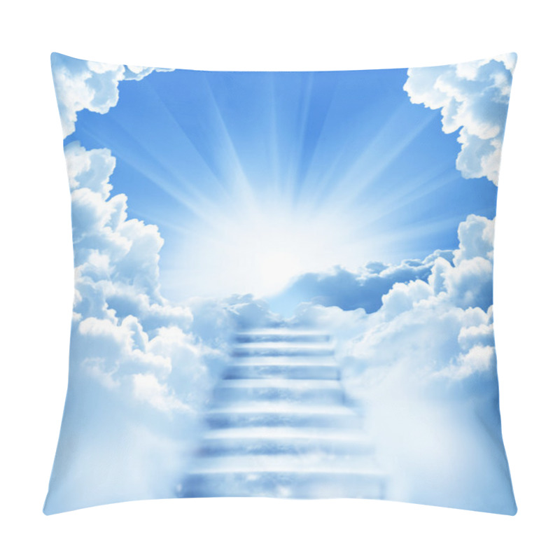 Personality  Stairs in sky pillow covers