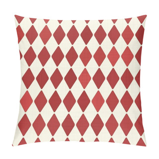Personality  Seamless Retro Red Harlequin Background Pillow Covers