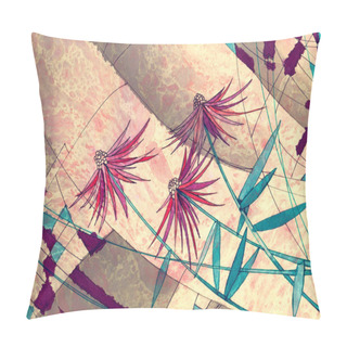 Personality  Abstract Flowers Pattern Pillow Covers