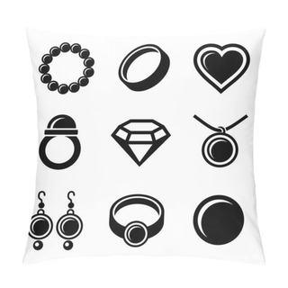 Personality  Jewelry Icons Set Pillow Covers