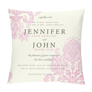 Personality  Vector Pink Faded Floral Background Pillow Covers