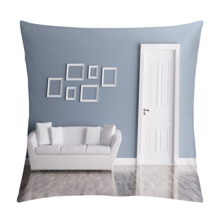 Personality   Interior With Door And Sofa Pillow Covers