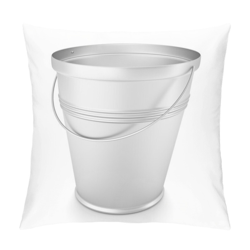 Personality  Metal Zinc Bucket On White  Pillow Covers