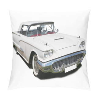Personality  White Ancient American Car Pillow Covers