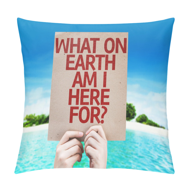 Personality  What On Earth Am I Here For? card pillow covers