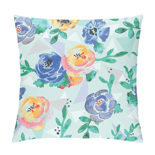 Personality  Flowers Watercolor Original Pattern Pillow Covers