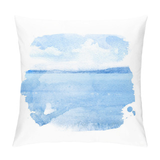 Personality  Watercolor Illustration Of A Sea Pillow Covers