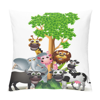 Personality  Various Funny Cartoon Safari Animal Pillow Covers