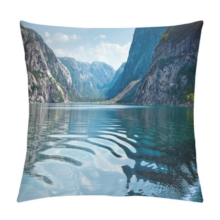 Personality  Natural Landscape At Geirangerfjord In Norway Pillow Covers