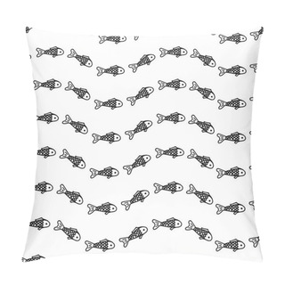 Personality  Hand Drawn Fish Pillow Covers