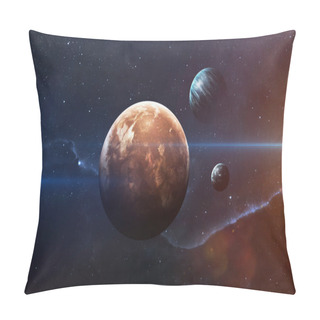 Personality  Planets Over The Nebulae In Space. This Image Elements Furnished By NASA Pillow Covers